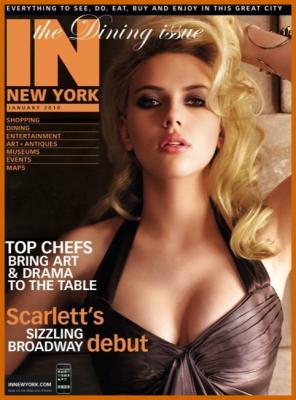 Scarlett Johansson Showing Cleavage On New York Mag